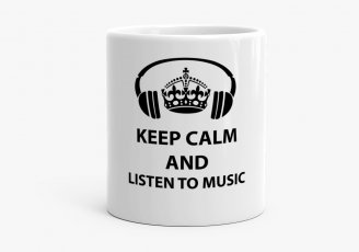 Чашка Keep calm and listen to music