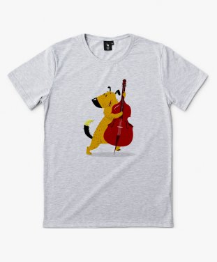 Чоловіча футболка пёс - музыкант