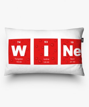 Подушка прямокутна Wine chemical elements