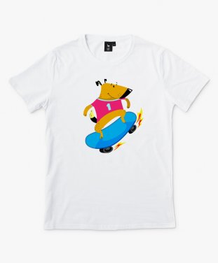 Чоловіча футболка Пёс на скейте