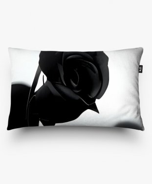 Подушка прямокутна Черная роза