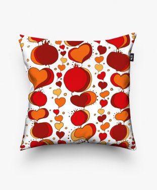 Подушка квадратна Pomegranate Hearts