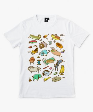 Чоловіча футболка Коты и собаки