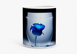 Чашка Синий тюльпан в бокале