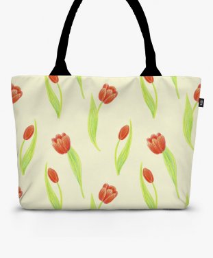 Шопер tulips pattern