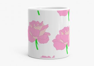 Чашка патерн цветы 