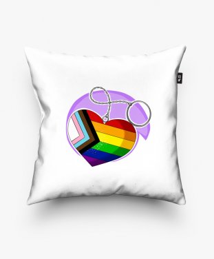 Подушка квадратна Серденько "Pride"