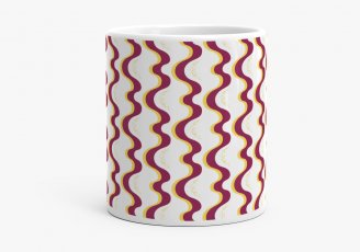 Чашка Візерунок хвилі (бордо)