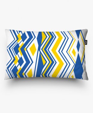 Подушка прямокутна Жовто-блакитний орнамент