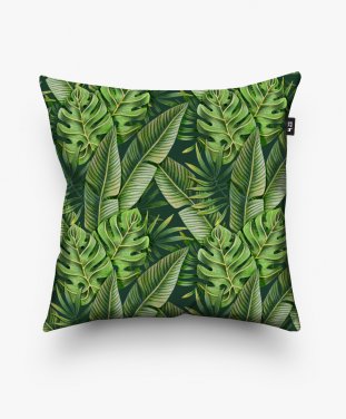 Подушка квадратна Тропічне листя