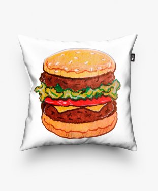 Подушка квадратна гамбургер