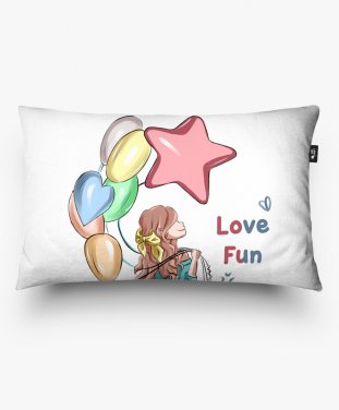 Подушка прямокутна Love fun