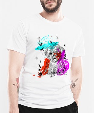 Чоловіча футболка Grunge Doodle Dog