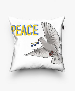 Подушка квадратна Мир (peace)