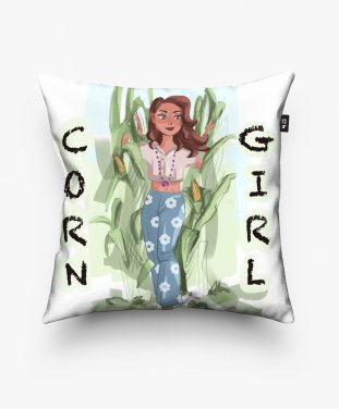 Подушка квадратна Beautiful corn girl