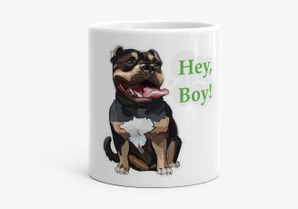 Чашка Hey, boy! Bulldog is my friend