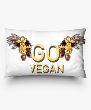 Подушка прямокутна Go vegan