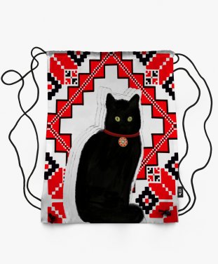 Рюкзак Кіт з орнаментом 
