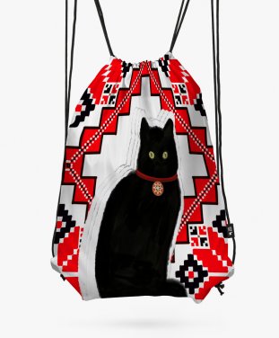 Рюкзак Кіт з орнаментом 