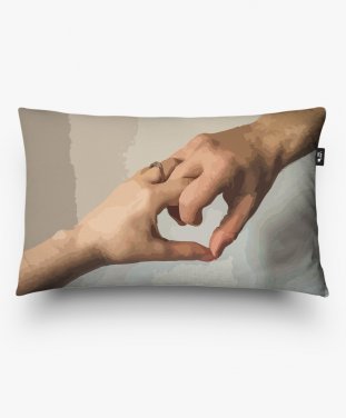 Подушка прямокутна Кохання – це тримати міцно один одного за руки