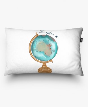 Подушка прямокутна Глобус Світу