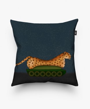 Подушка квадратна Леопард