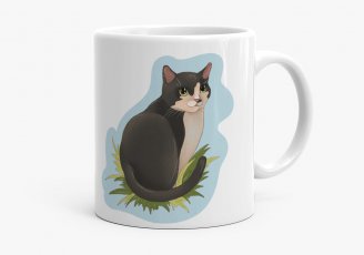 Чашка Весняний котик в траві