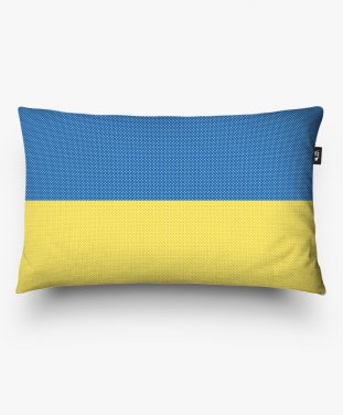Подушка прямокутна Прапор України. Вишивка хрестиком