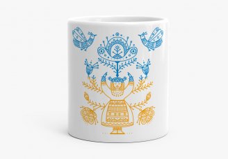 Чашка Україна квітуча