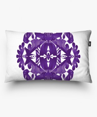 Подушка прямокутна Фіолетовий візерунок