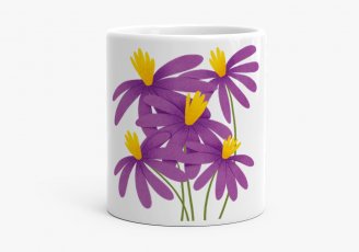 Чашка Фіолетова квітка Солонечник крапчатий