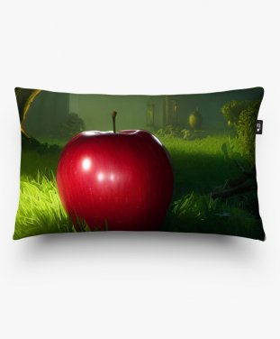 Подушка прямокутна Червоне яблуко у саду