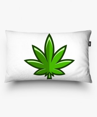 Подушка прямокутна Marijuana vector cannabis leaf weed icon logo symbol sign illustration