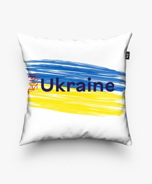 Подушка квадратна Ukraine flag