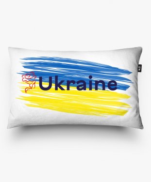 Подушка прямокутна Ukraine flag