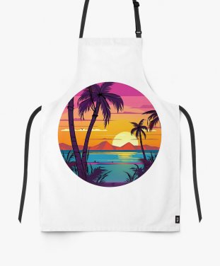 Фартух Пальмовий пляж - Яскравий світанок