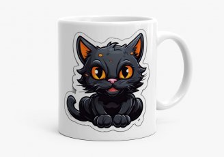 Чашка Черная кошка
