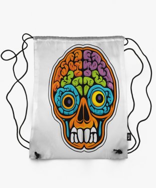 Рюкзак Разноцветный череп для Хэллоуина
