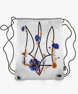 Рюкзак тризуб з квітами