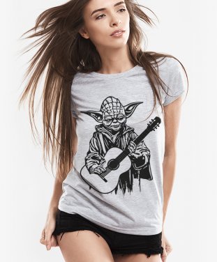 Жіноча футболка Йода з гітарою