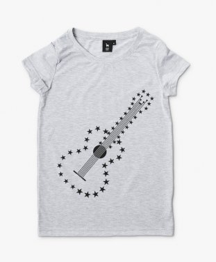 Жіноча футболка Зоряна акустична гітара