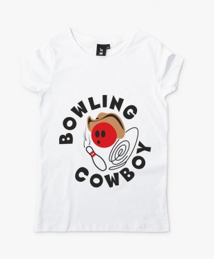 Жіноча футболка Bowling cowboy