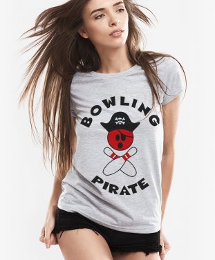 Жіноча футболка Bowling pirate