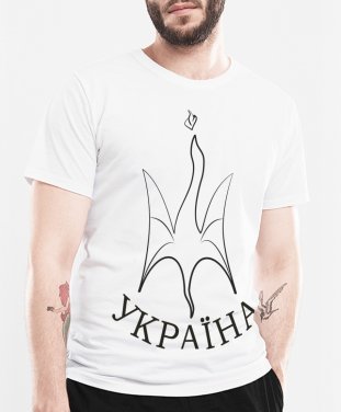 Чоловіча футболка Герб України Дракон