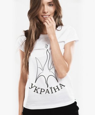 Жіноча футболка Герб України Дракон