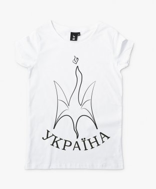Жіноча футболка Герб України Дракон