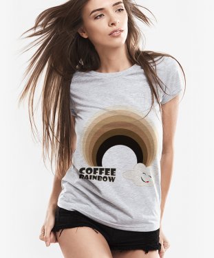 Жіноча футболка Coffee Rainbow