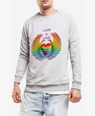 Чоловічий світшот LGBT Love is Love