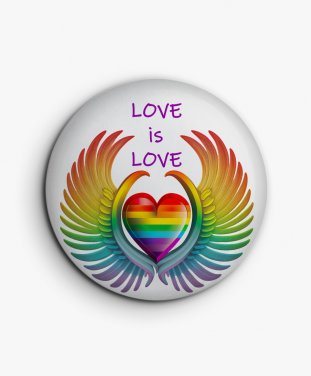 Значок LGBT Love is Love