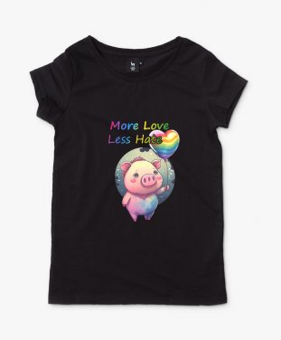 Жіноча футболка More Love Less Hate